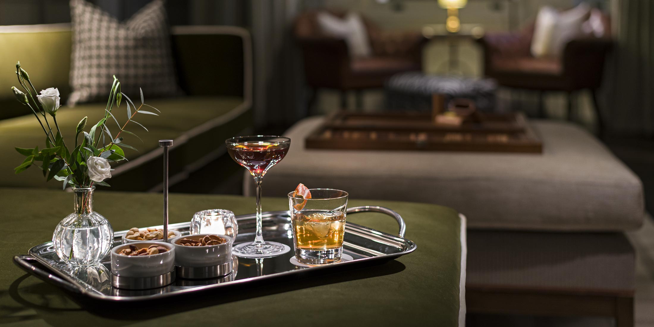 Dining or bar setting at The Adria.