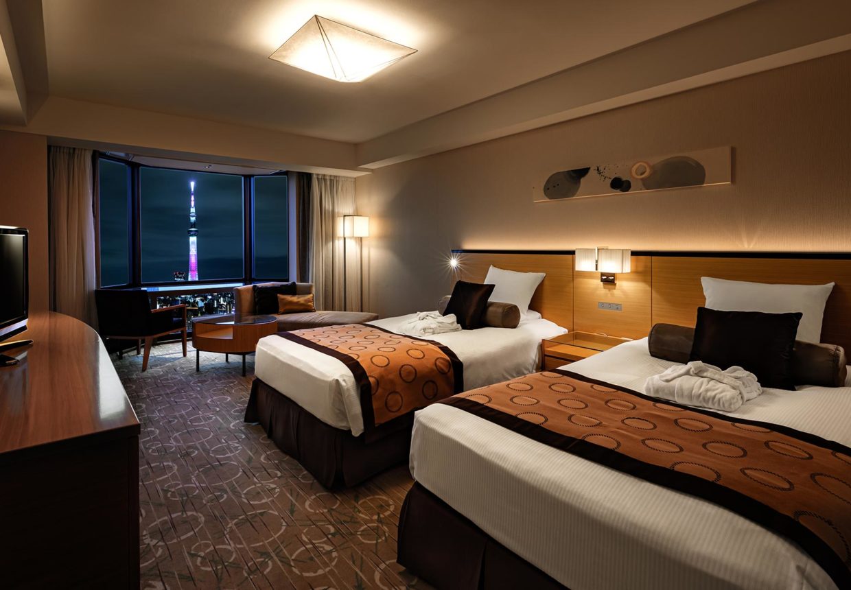 Accommodation interior at Asakusa View Hotel.