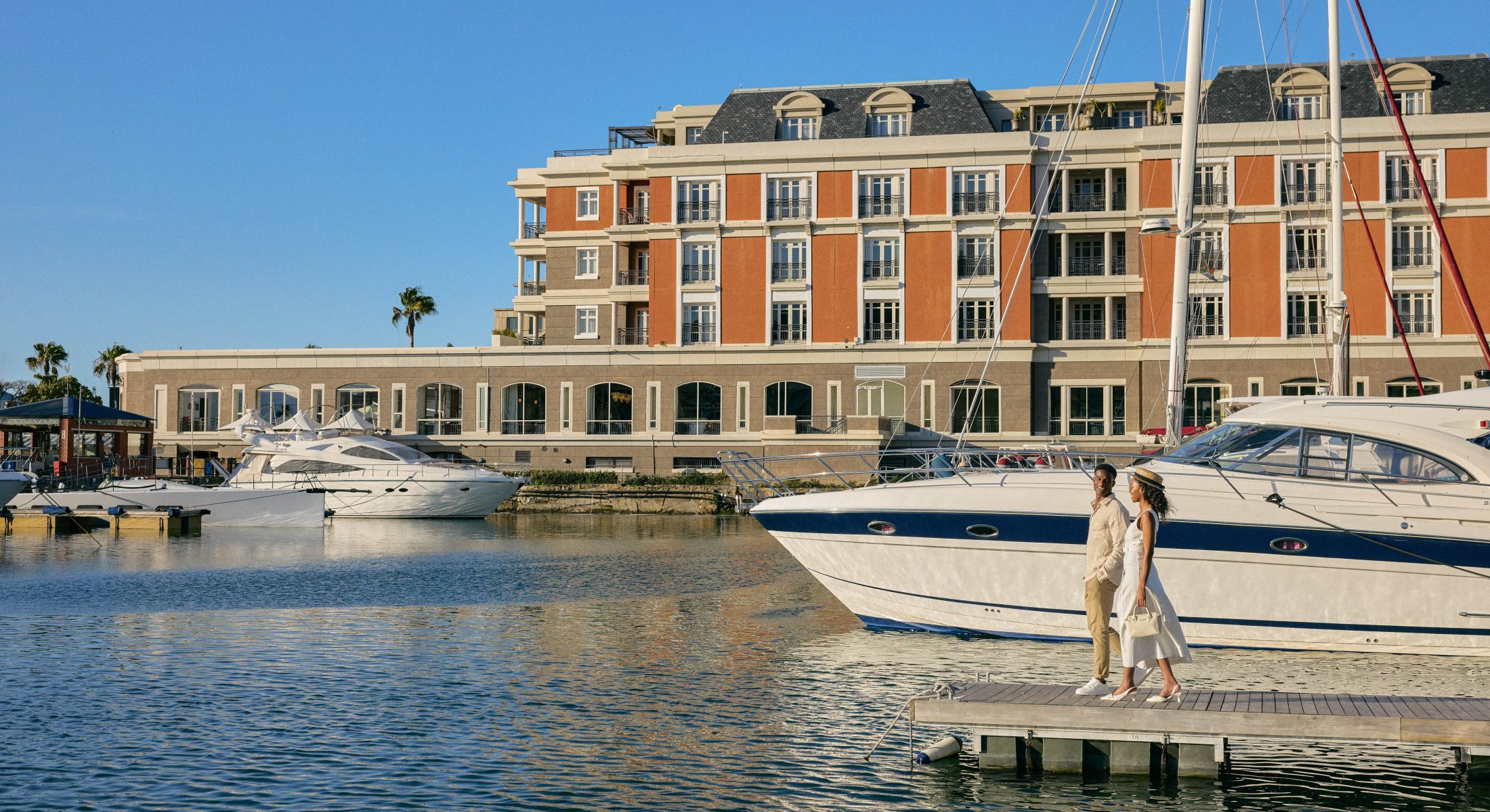 Hotel exterior at Cape Grace.