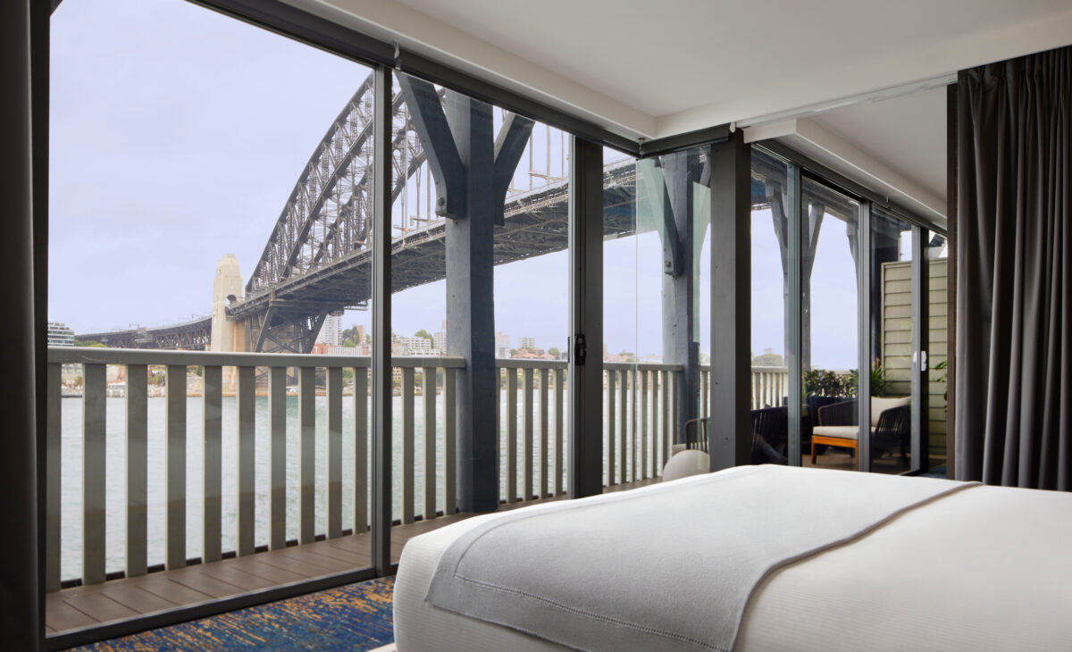 Accommodation interior at Pier One Sydney Harbour.
