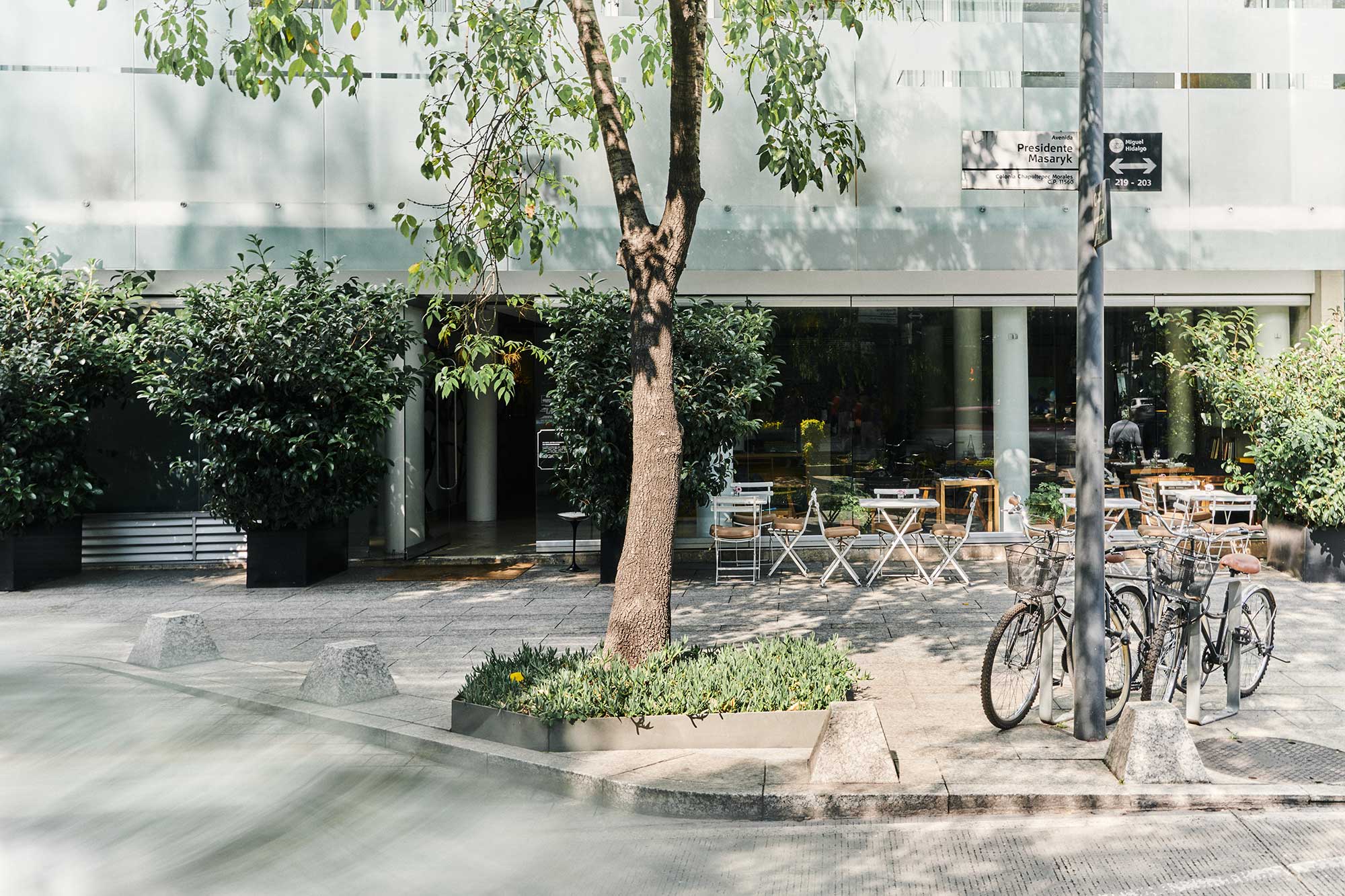 Hotel exterior at Habita.