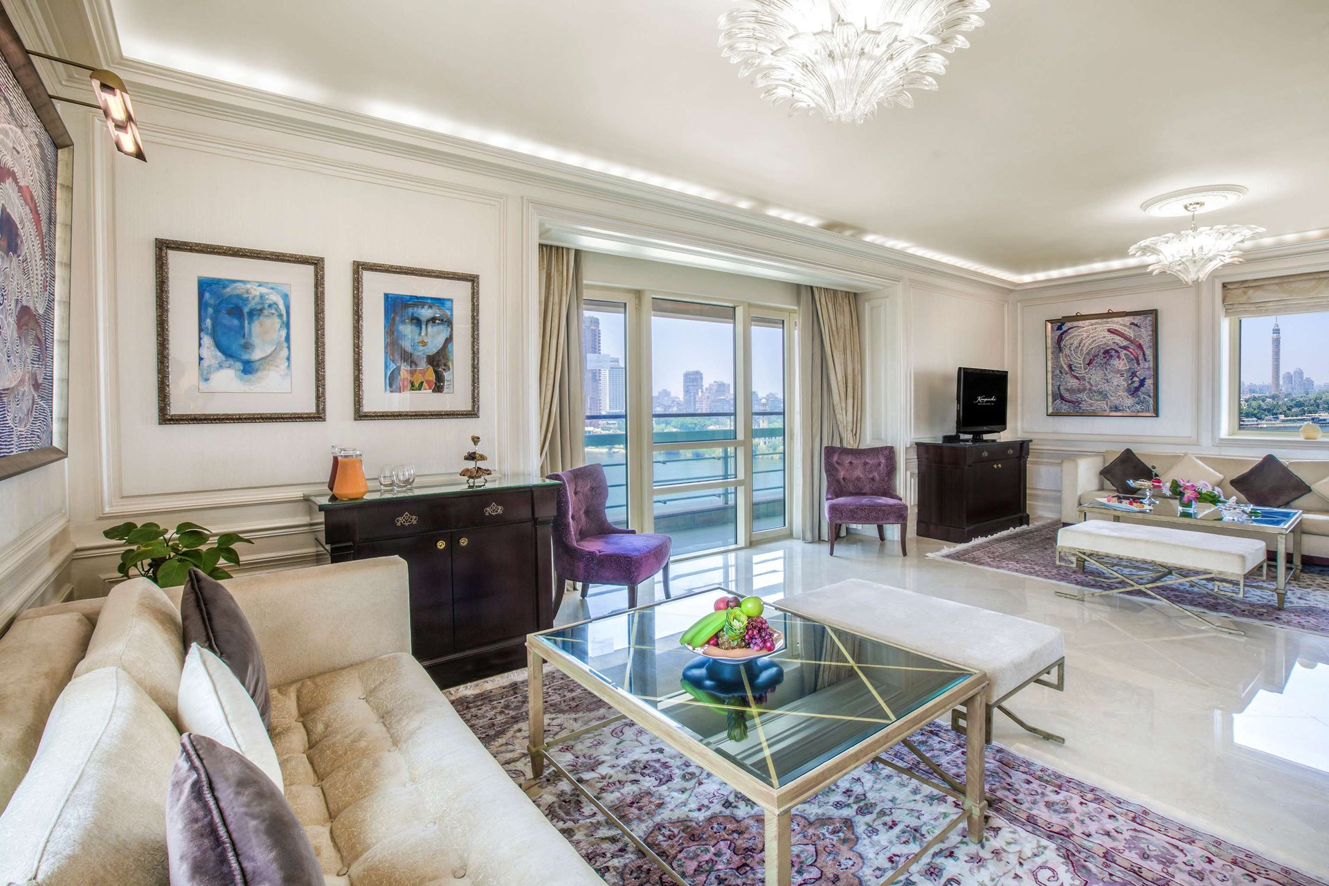 Accommodation interior at Kempinski Nile Hotel.